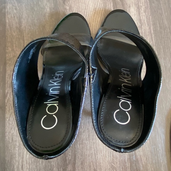 Calvin Klein - Cecily Python Pump (Open Toe) - Picture 6 of 7